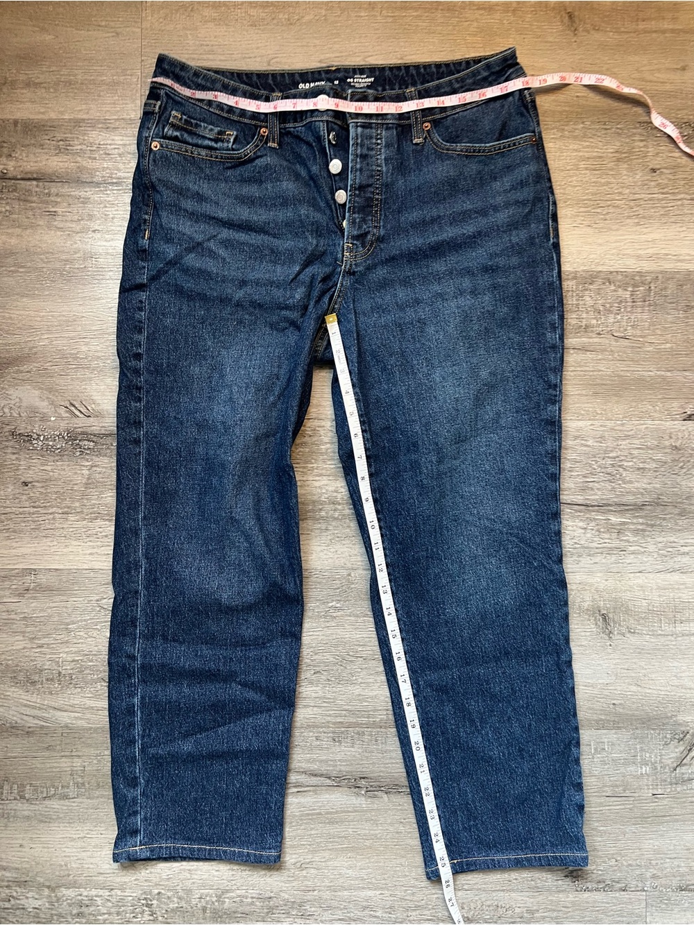 Old Navy High-Waisted OG Ankle Jeans Button Fly Size 12